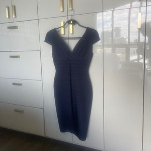 Navy Herves Leger Dress - size Small